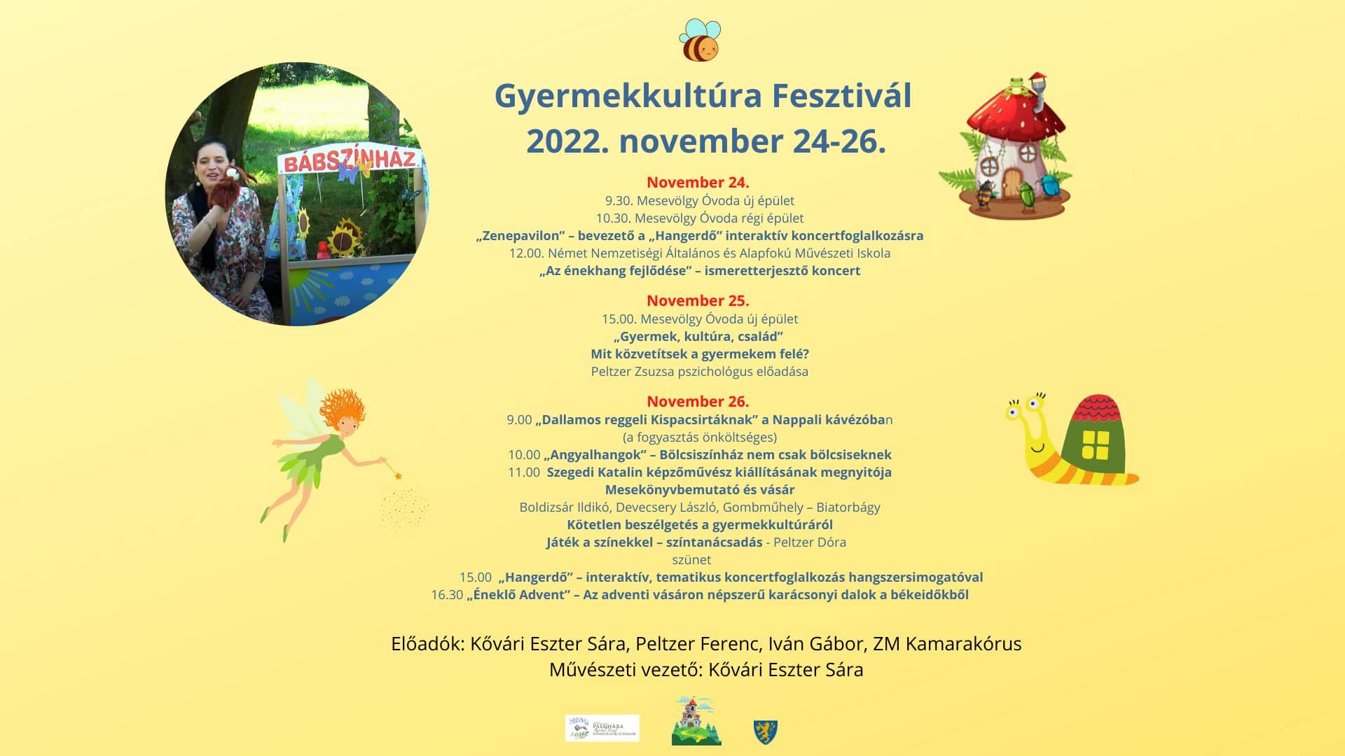 Gyermekkultúra Fesztivál – 2022. november 24-26.